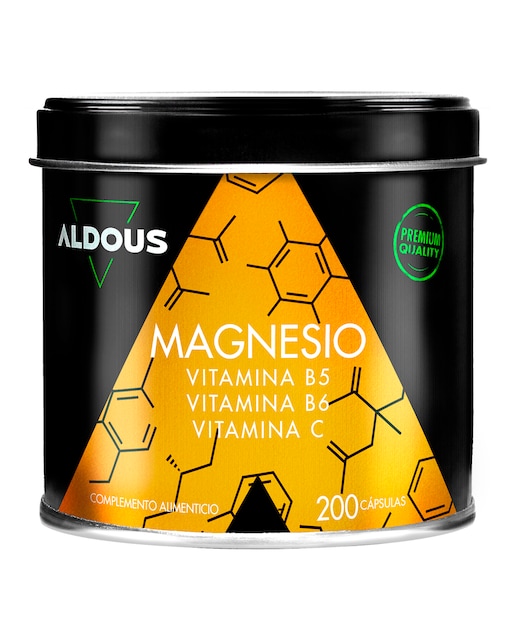 Imagen 0 de 200 Cápsulas para el cansancio y la fatiga con Citrato de Magnesio y Vitaminas Aldous Bio