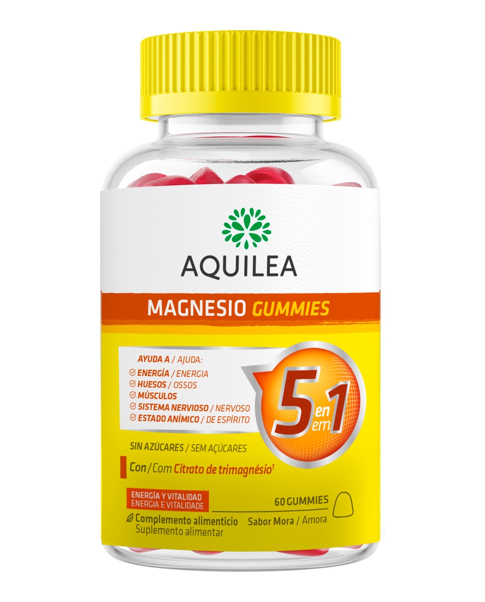 Imagen 0 de Complemento alimenticio Magnesio 60 Gummies Aquilea