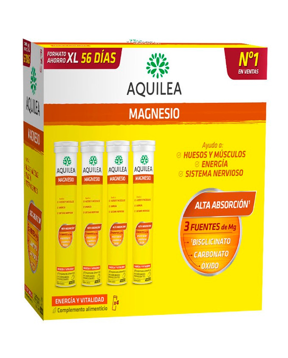 Imagen 0 de Complemento alimenticio Magnesio 56 comprimidos Aquilea