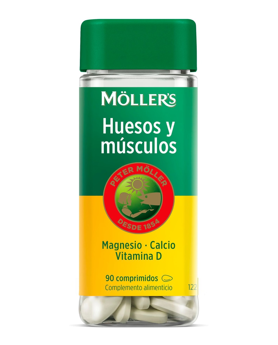 Imagen 1 de 90 Comprimidos Complemento Alimenticio Huesos y Músculos Möller's