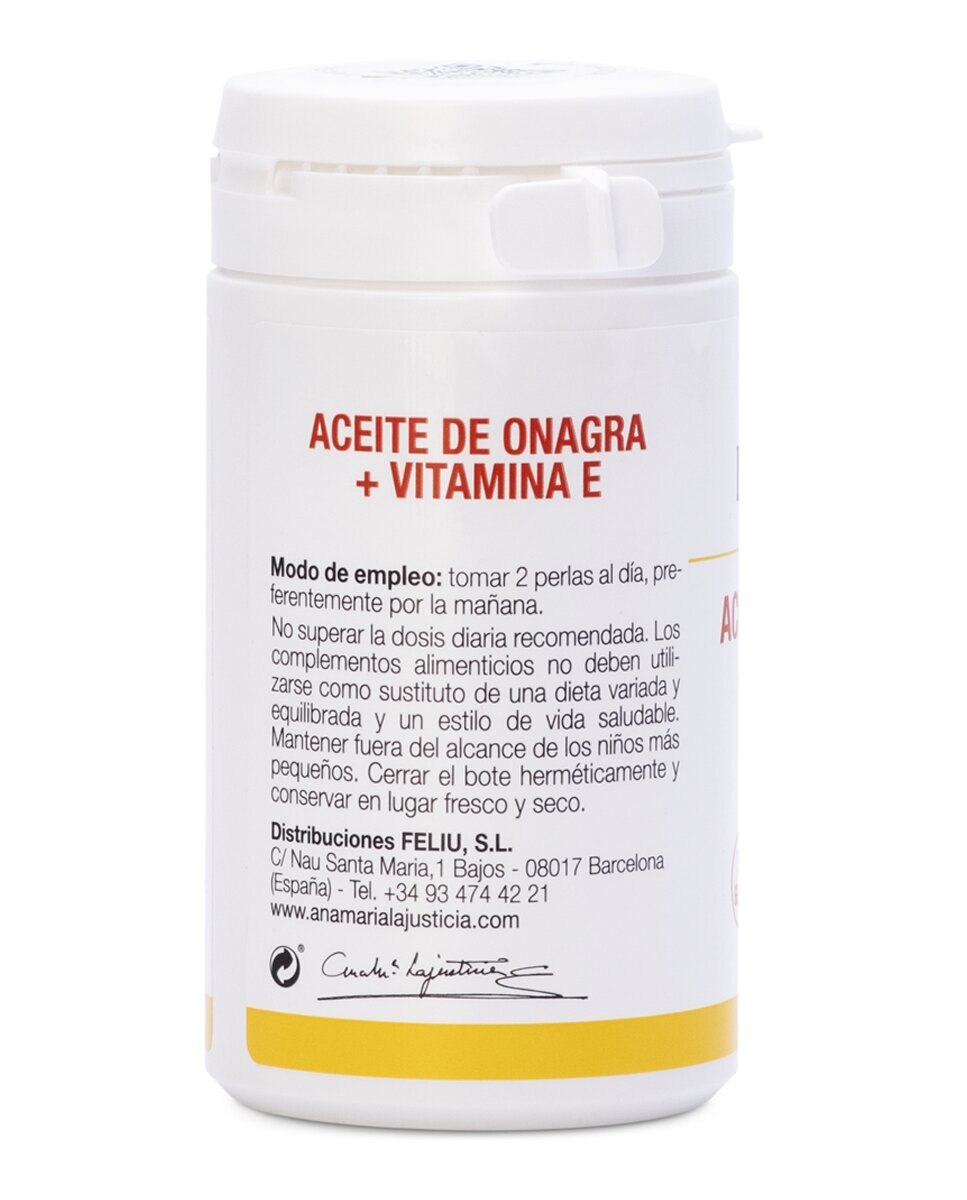 80 Perlas Aceite de Onagra + Vitamina E Ana María Lajusticia - 80 cápsulas 2