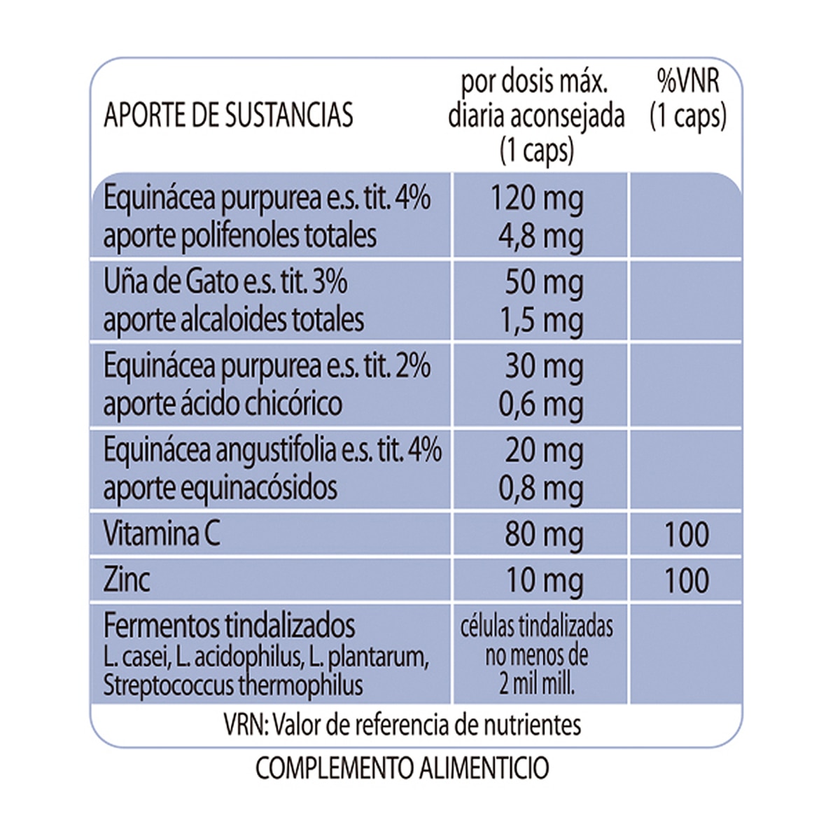 30 Cápsulas Defensas del organismo Immunilflor ESI 2