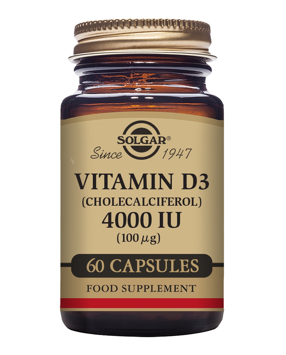 60 Cápsulas vegetales Vitamina D3 Solgar 1