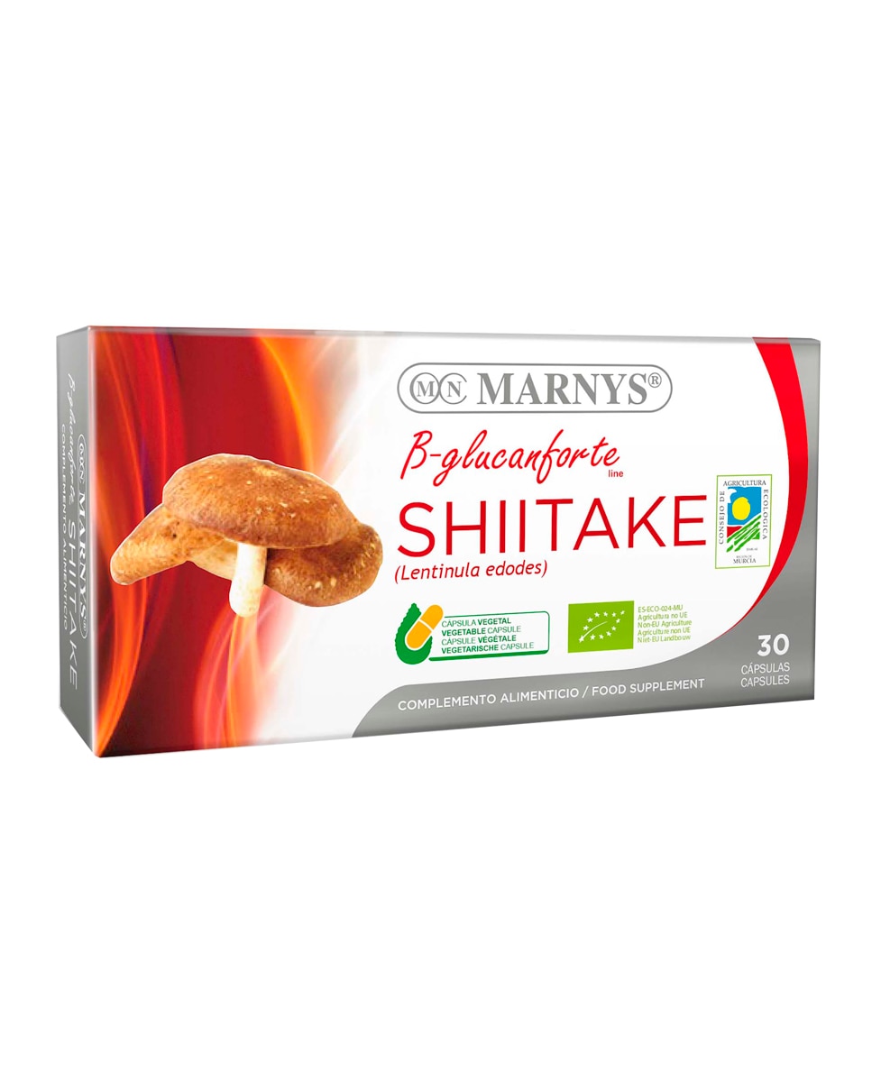 Imagen 0 de 30 cápsulas vegetales Shiitake Bio Marnys