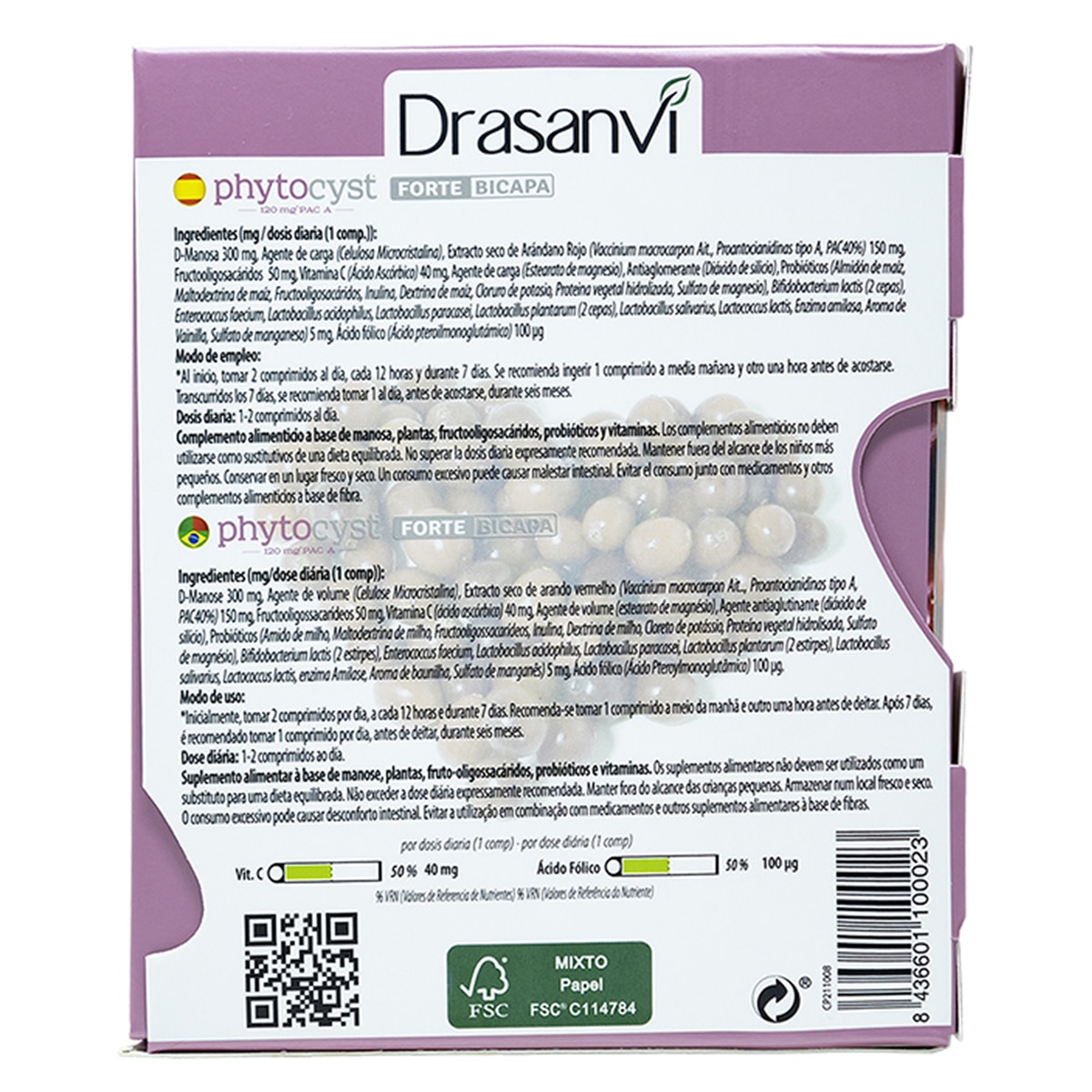 30 Comprimidos Phytocyst Bicapa Drasanvi 4