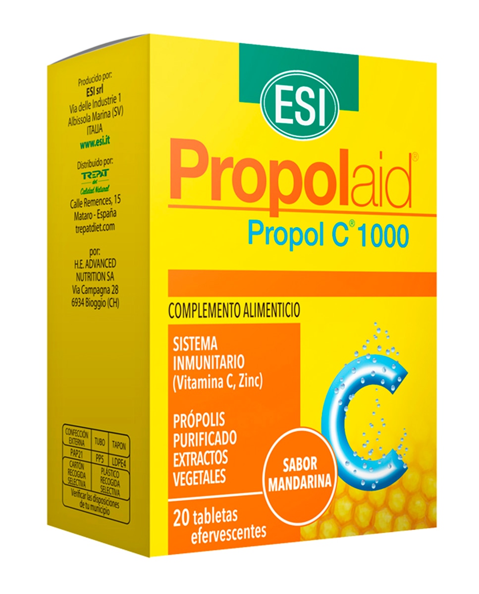 ESI - 20 Tabletas Prevención enfermedades invernales Propol C Propolaid ESI.