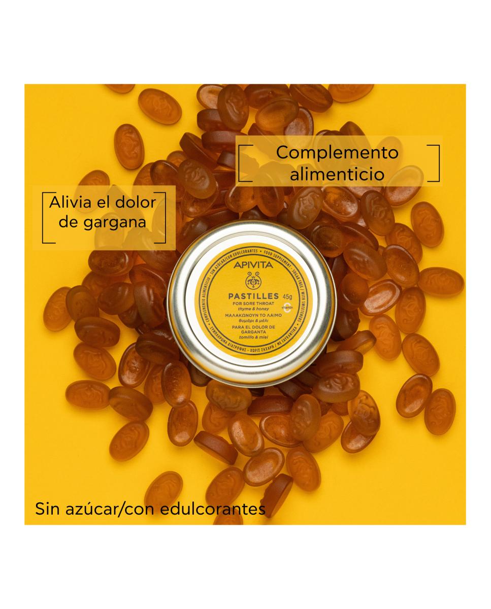 Imagen 2 de Pastillas Con Miel Y Tomillo 45 G Apivita