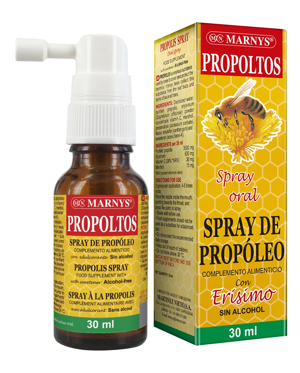 Spray bucal Propoltos Propoleo y Erisimo Marnys - 30 ml 2