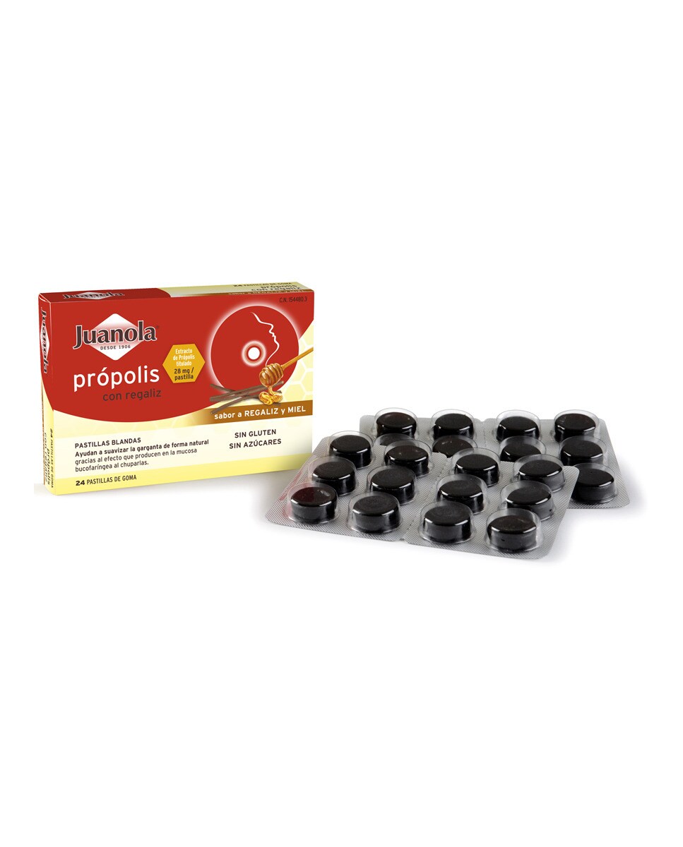 Imagen 2 de Pastillas Propolis con regaliz sabor regaliz/Miel Juanola