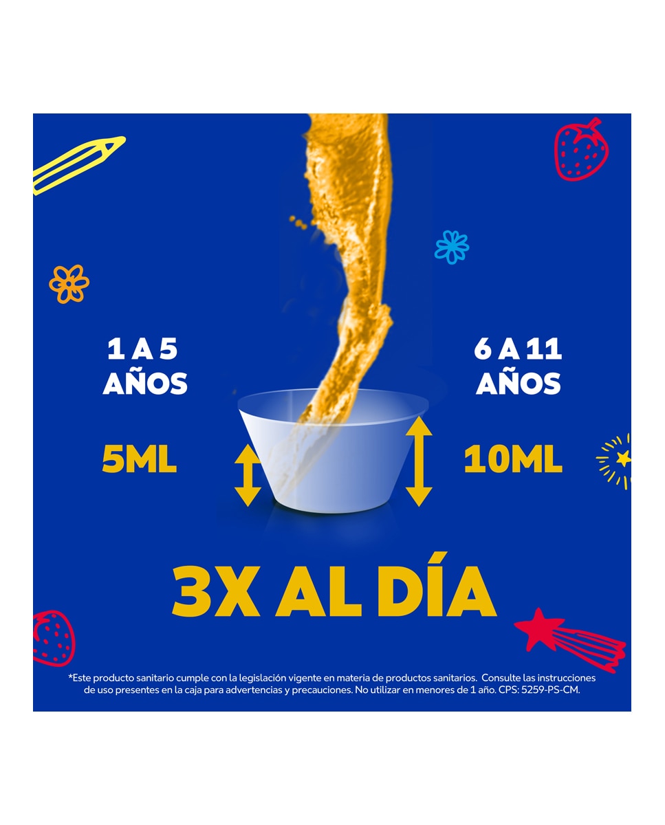 Formula Natura Tos Niños: Jarabe Alivio 2 en 1 Tos Seca y Productiva 140 ml Sabor Miel y Fresa - 140 ml 8