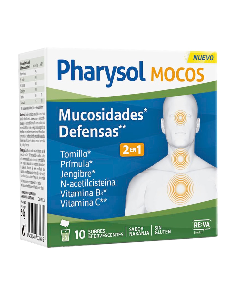 Imagen 0 de 10 sobres Complemento Alimenticio Mocos Pharysol