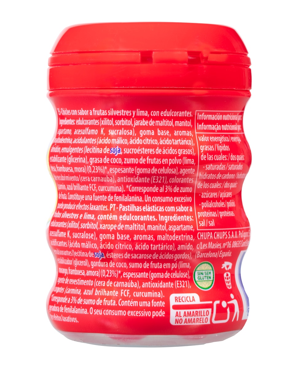 Mentos Chicle Bote Full Fruit 2