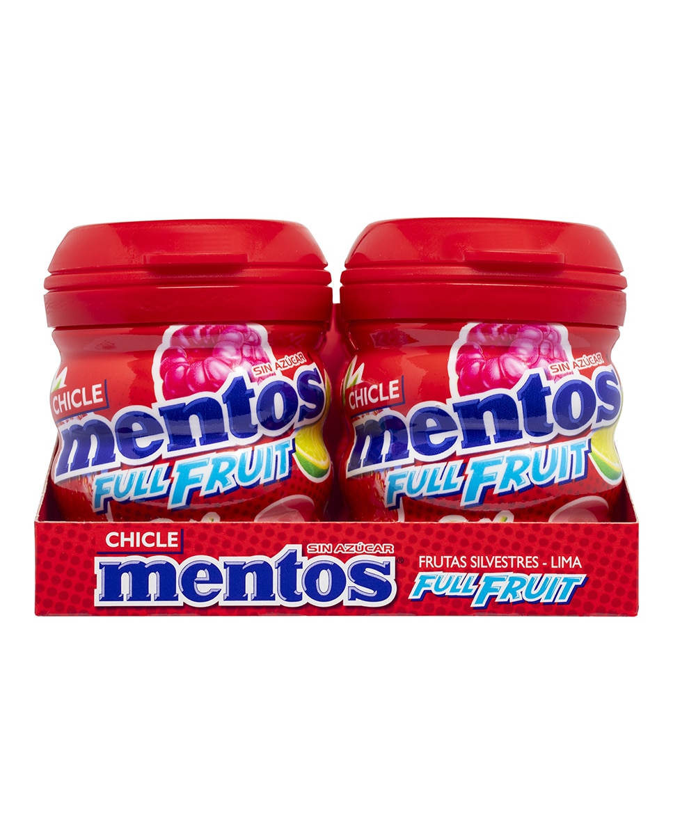 Mentos Chicle Bote Full Fruit 4