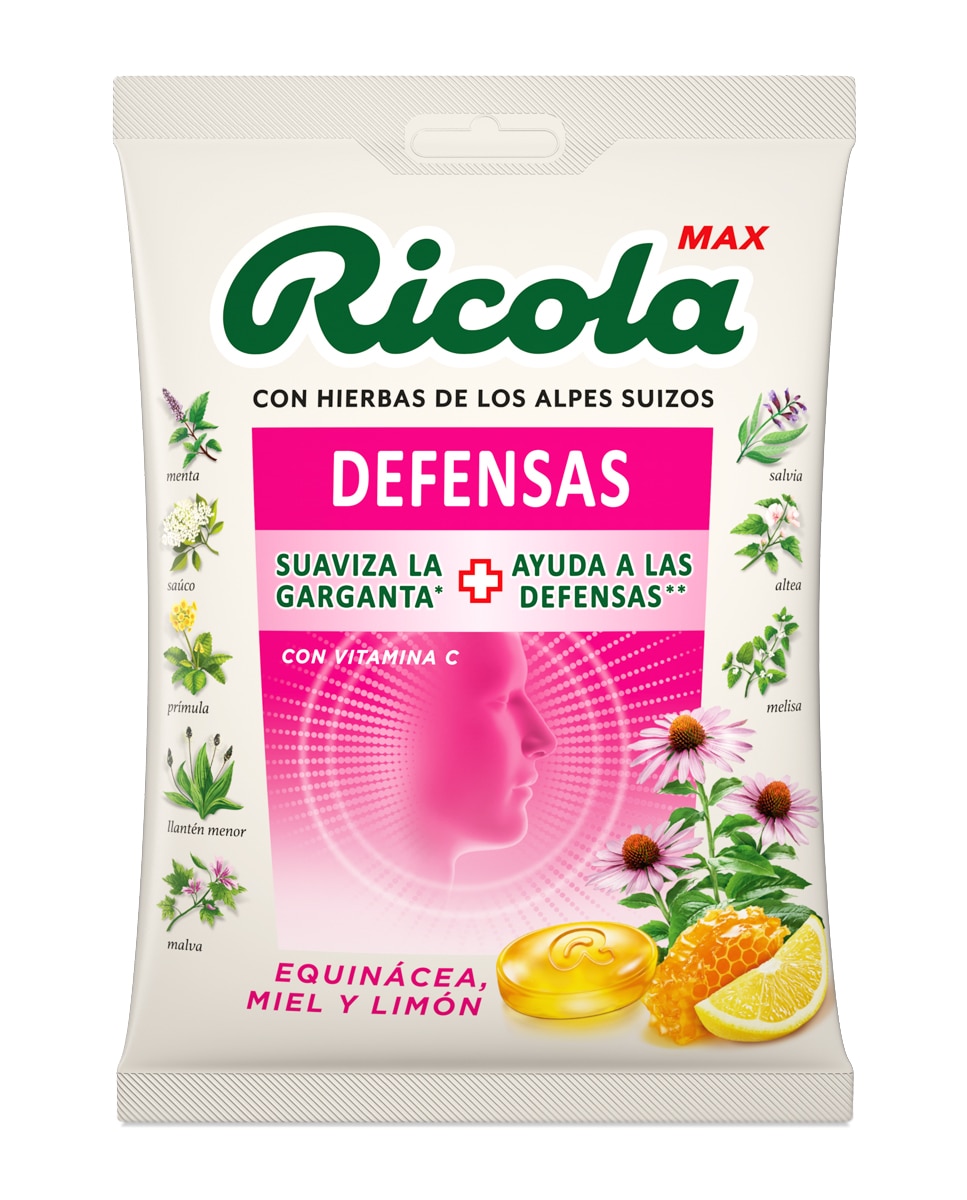 Ricola - Caramelos Equinacea Miel y Limón 70 g Ricola.