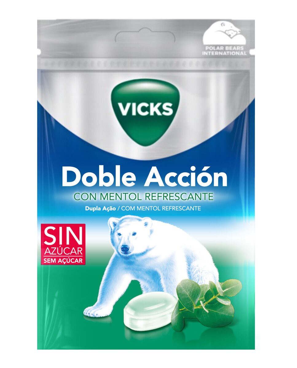 Caramelos Doble Acción Sin Azúcar 72 g Vicks - 72 g 2