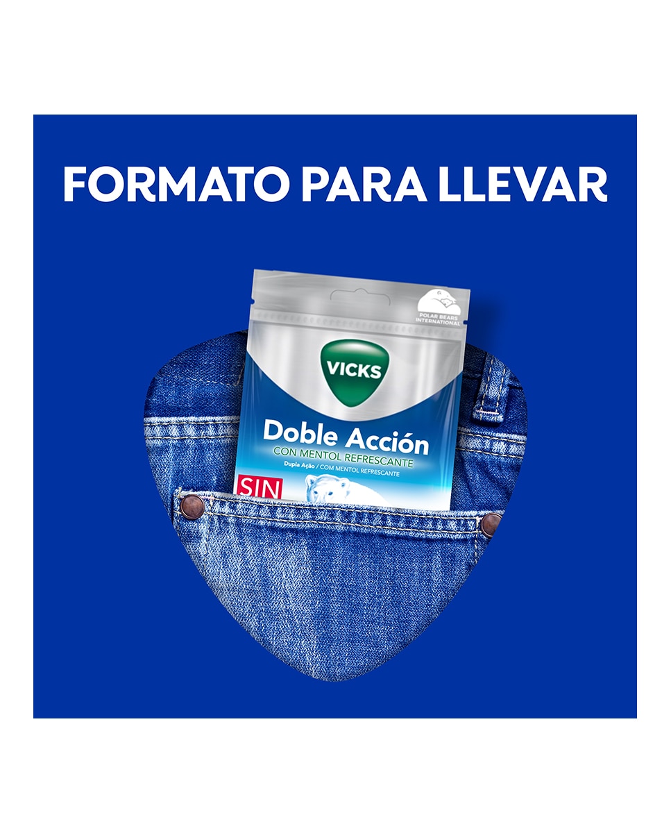 Caramelos Doble Acción Sin Azúcar 72 g Vicks - 72 g 5