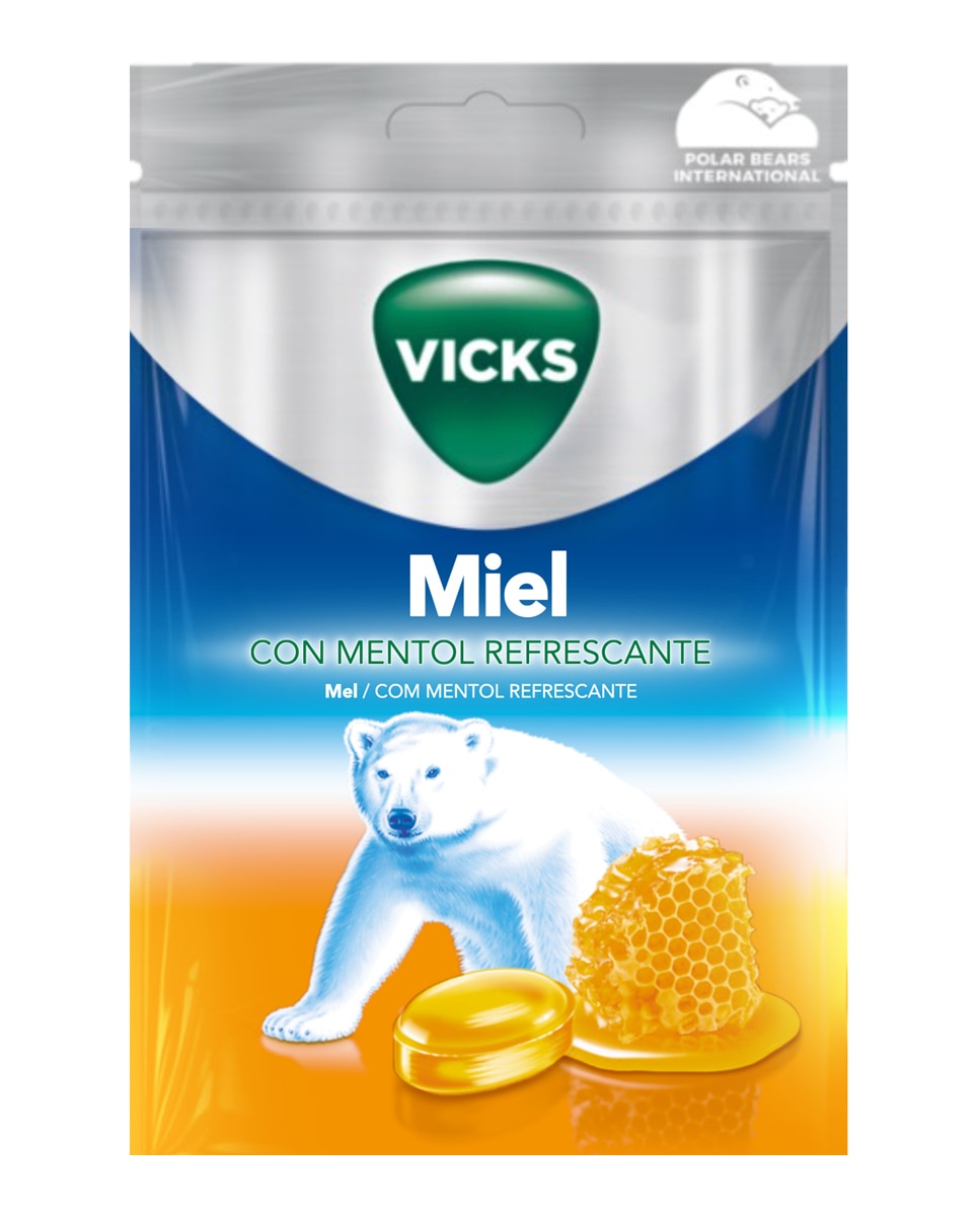 Caramelos Miel y Mentol Vicks - 72 g 2