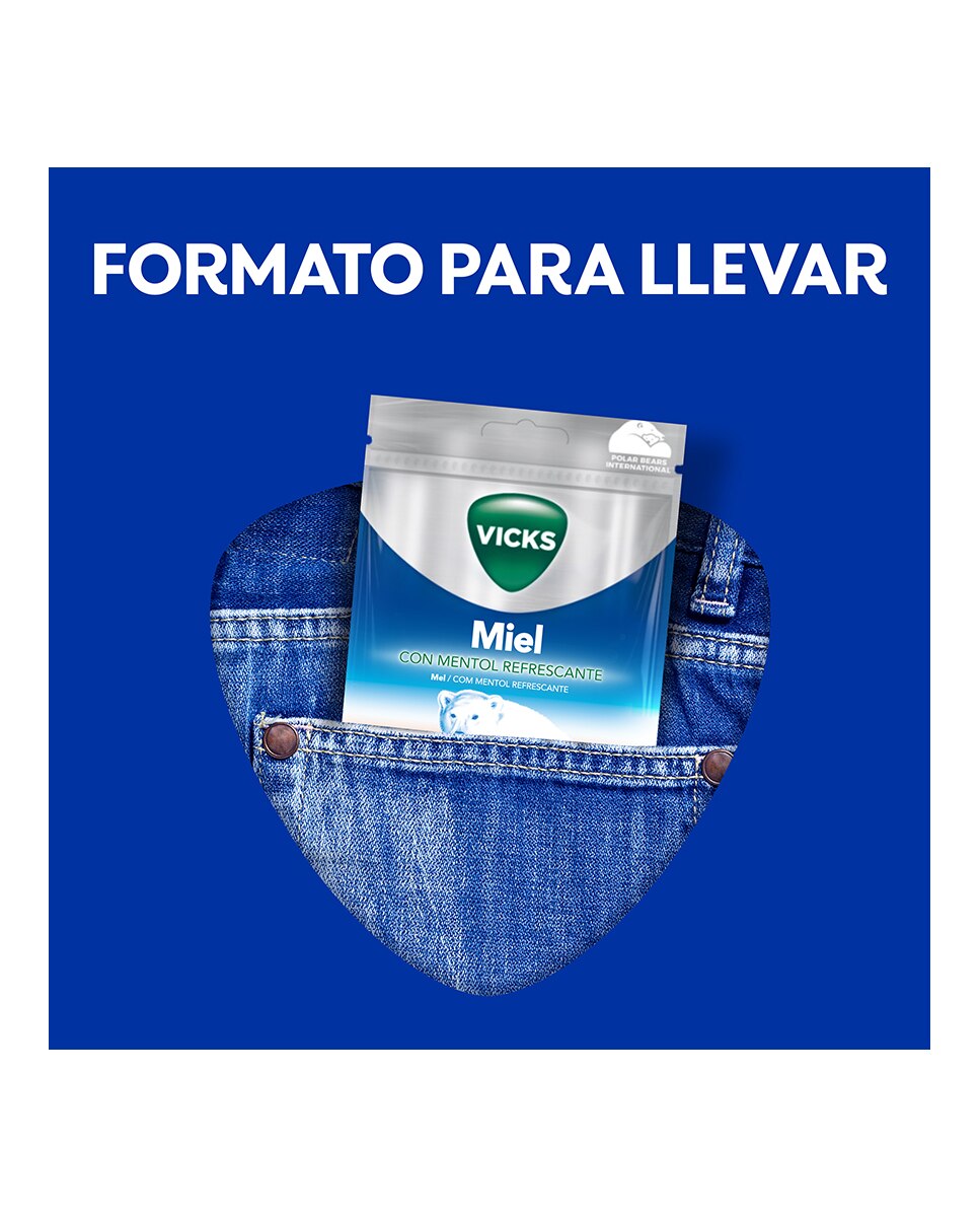Caramelos Miel y Mentol Vicks - 72 g 5