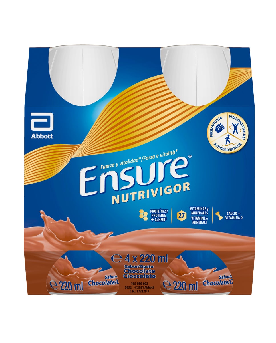 Complemento Nutricional Chocolate 4 unid. x 220 ml Ensure Nutrivigor 1