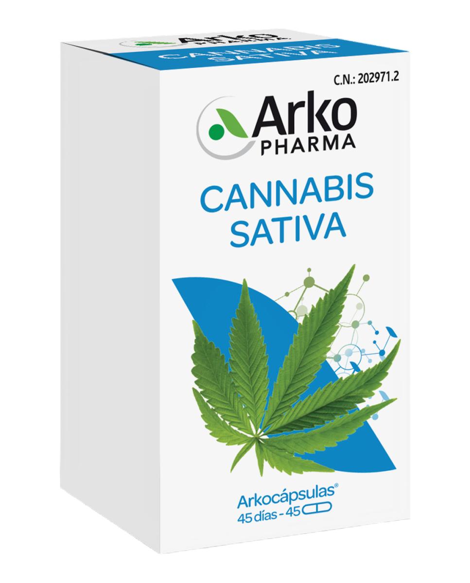 Arkopharma - Complemento Alimenticio Arkocápsulas Cannabis Sativa 45 Cápsulas Arkopharma.