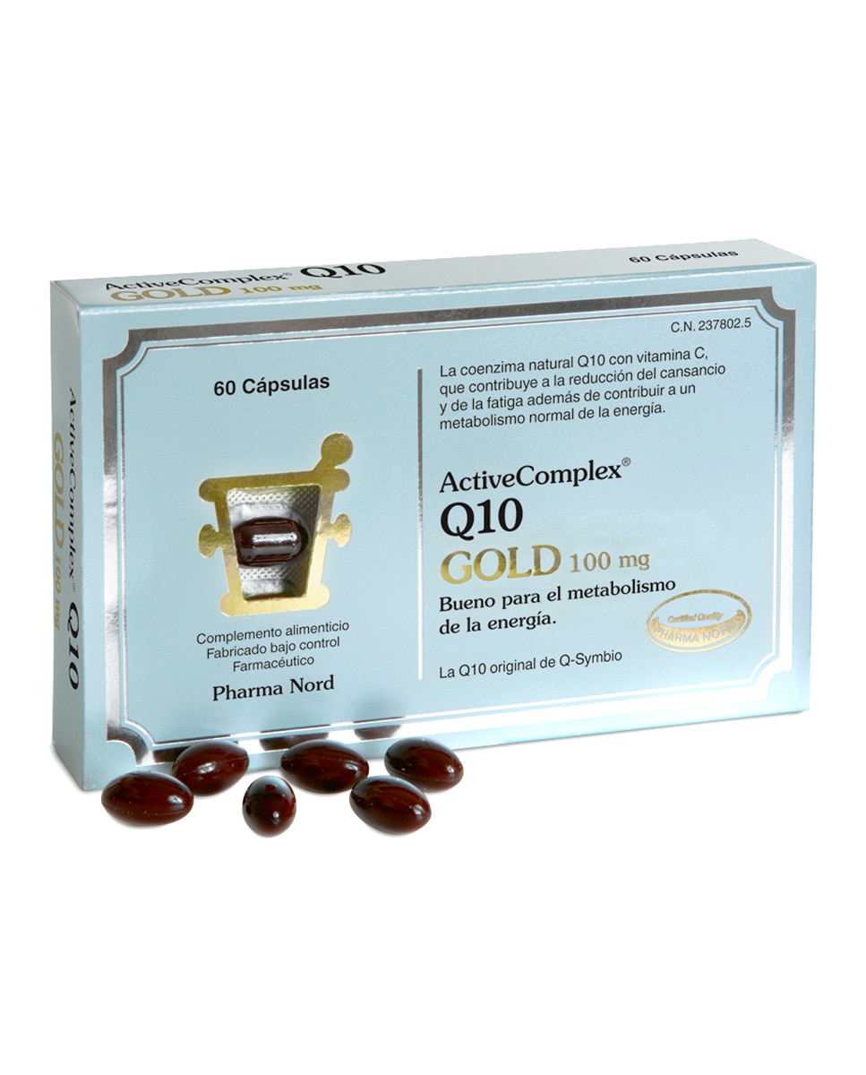 Pharma Nord - Cápsulas para el cansancio y la fatiga ActiveComplex Q10 GOLD 100 mg Pharma Nord.