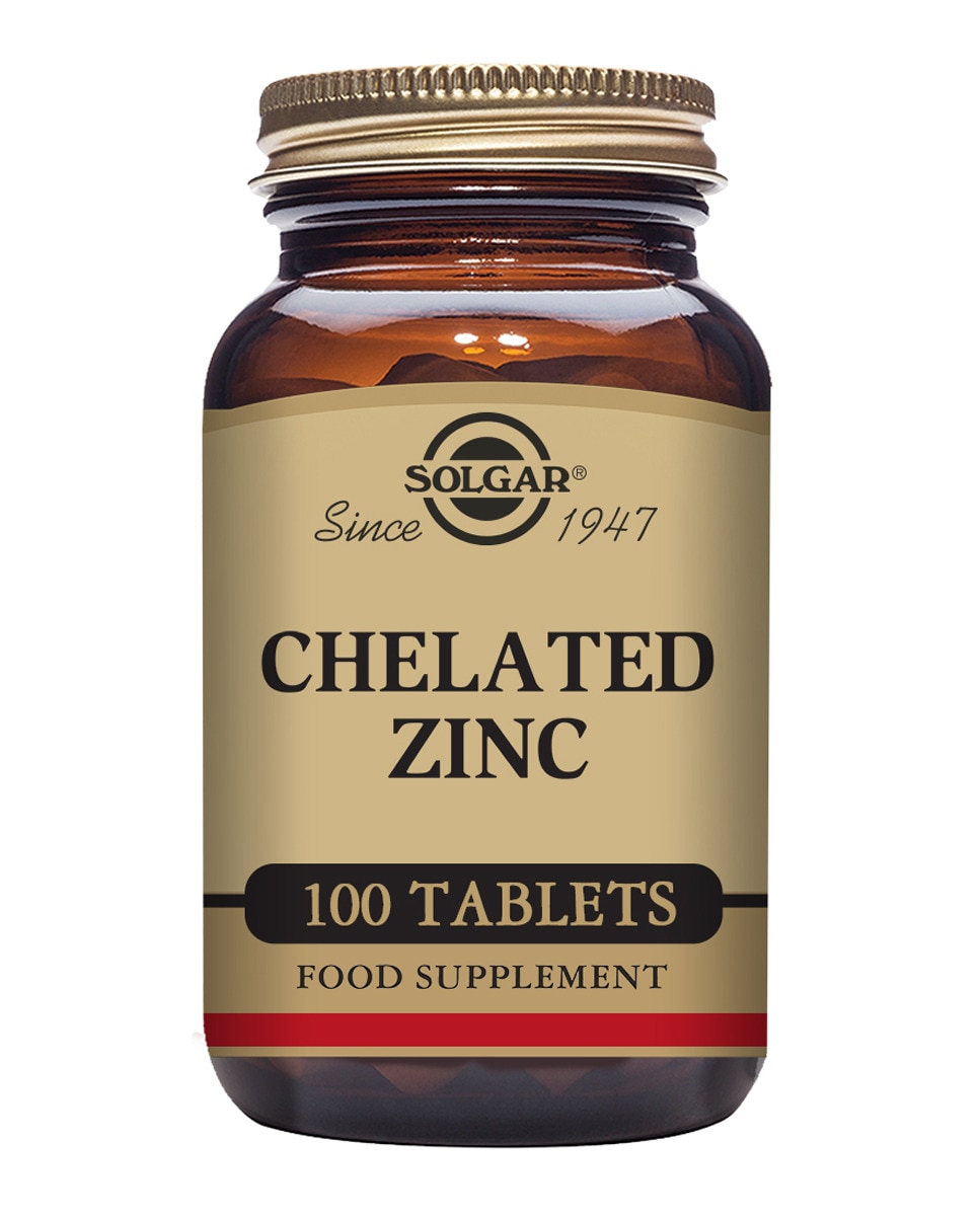 100 Comprimidos Zinc Quelado Solgar 1