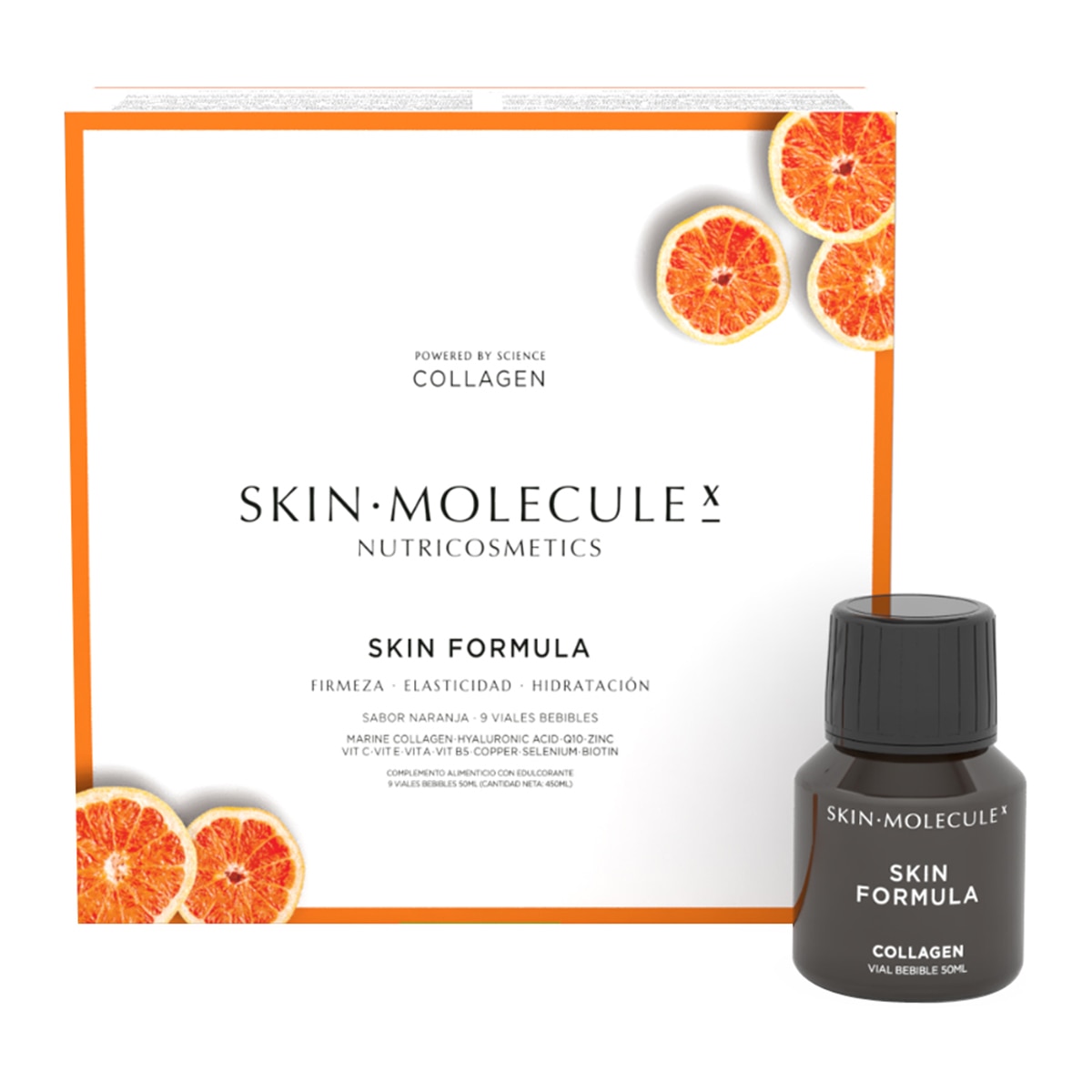 Colágeno bebible marino 10g con Ácido Hialurónico Coenzima Q10 Skin Molecule X® 1