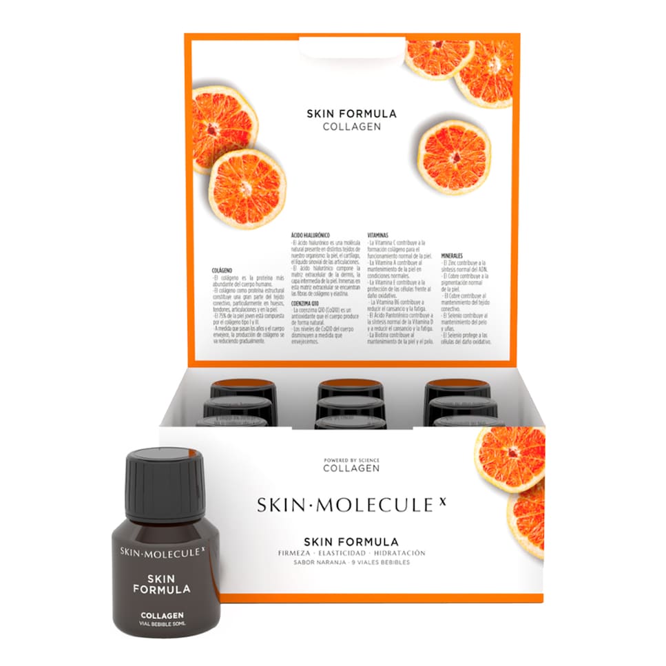 Colágeno bebible marino 10g con Ácido Hialurónico Coenzima Q10 Skin Molecule X® 4