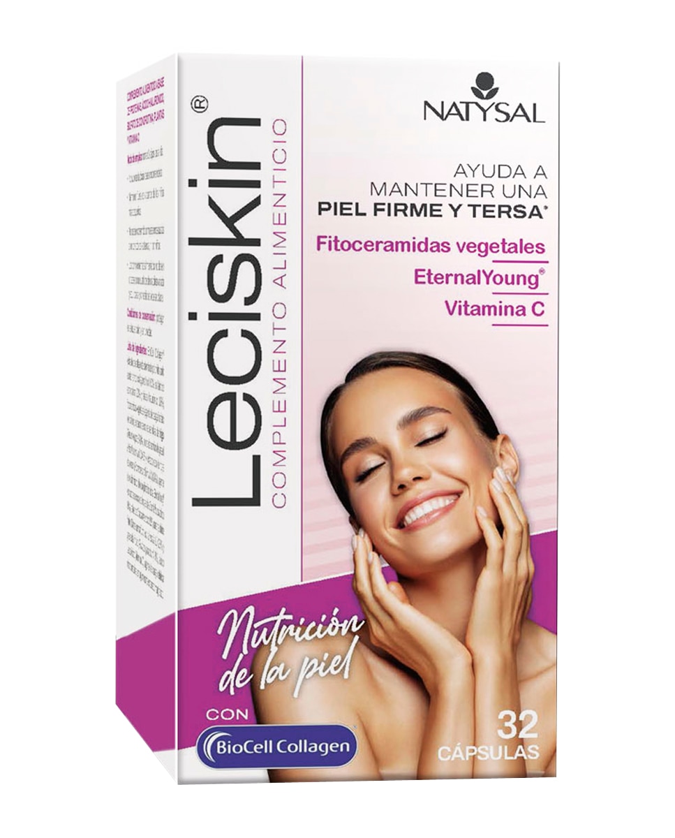 Natysal - Complemento Alimenticio Leciskin Con Biocell Colagen 32 Cápsulas Natysal.