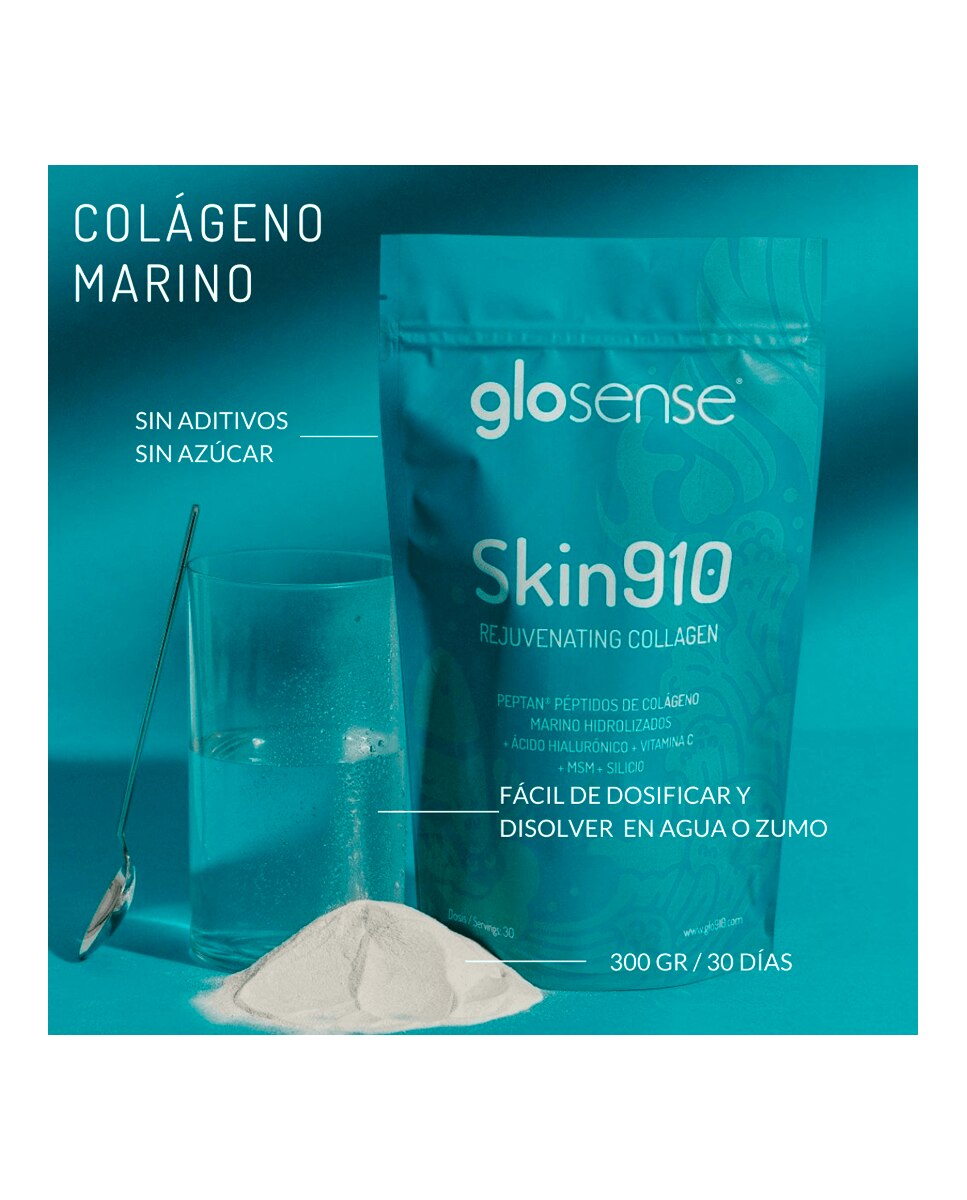 Pack 30 dosis Colágeno Firmeza Skin910® Efecto lifting GLO - 30 unidades 4