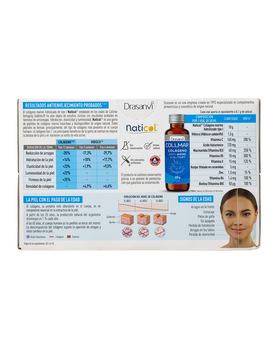 Complemento Alimenticio Collmar Antiaging 10 viales X 50 ml Drasanvi 2
