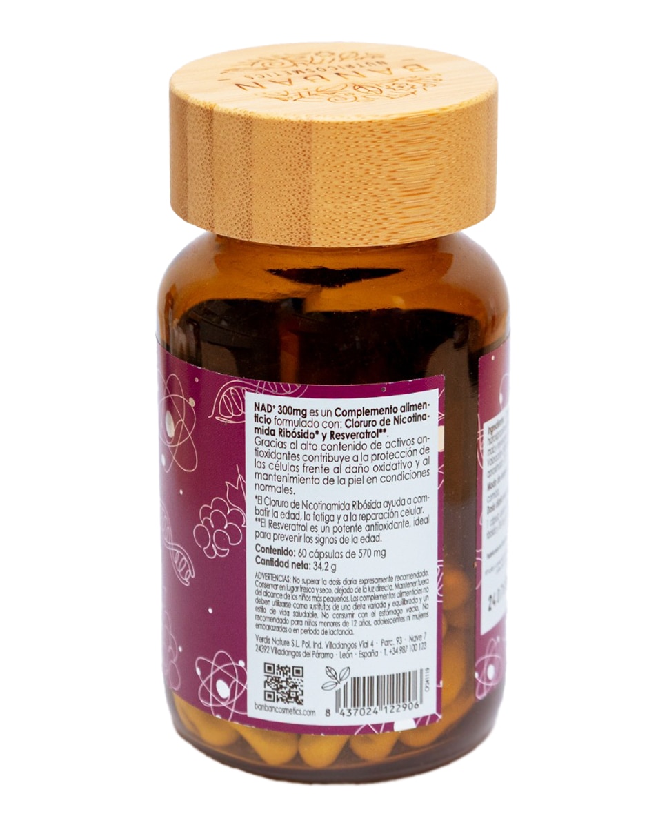 Imagen 2 de 60 Capsulas Nad+ Trans-Resveratrol Banban