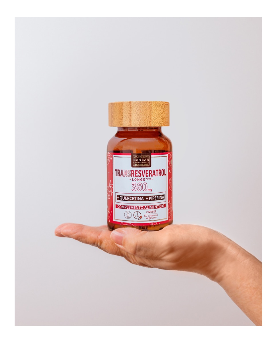 Imagen 4 de 60 Cápsulas Trans-Resveratrol 360Mg +Quercetina+Piperina Banban - 60 Cápsulas