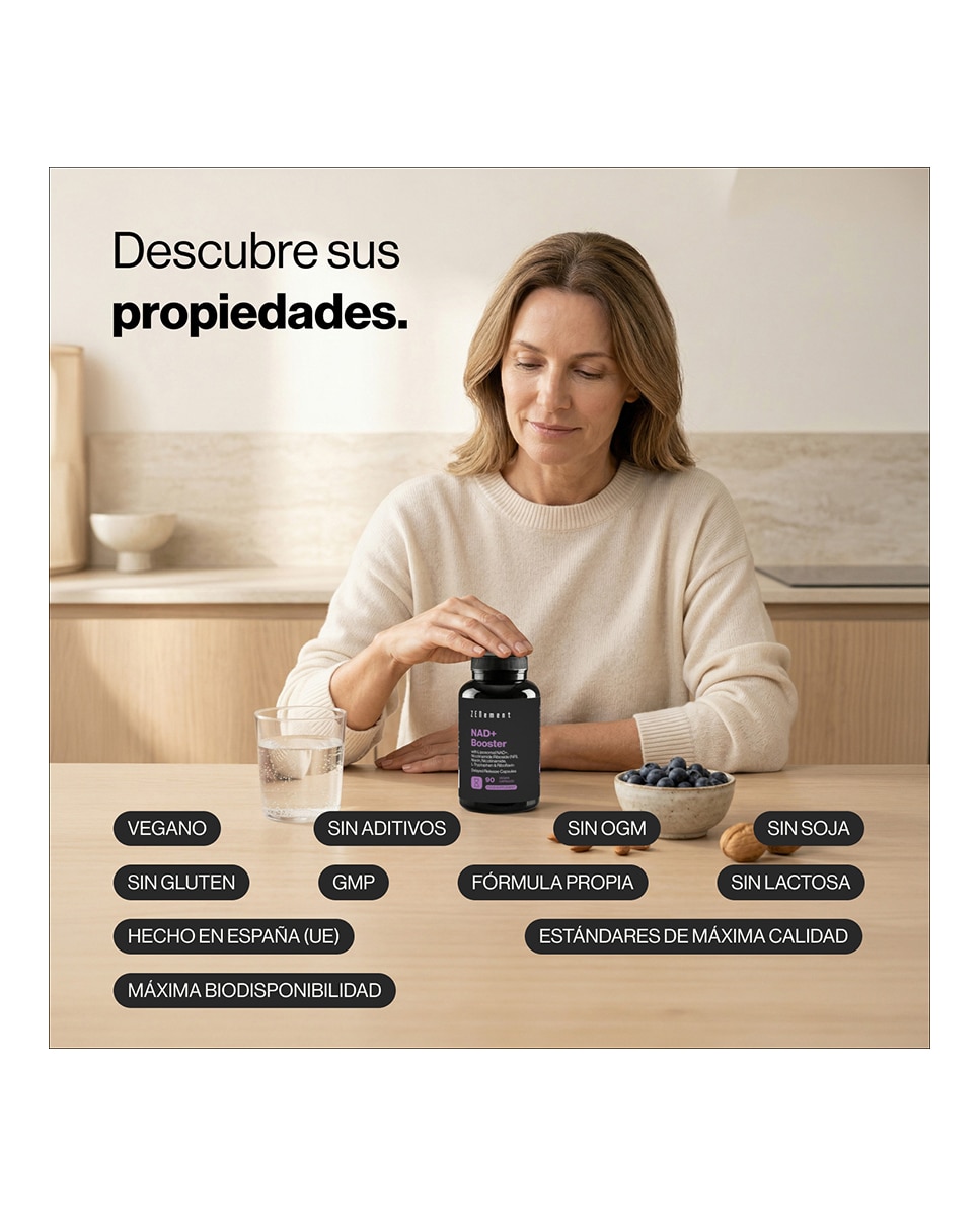 90 Cápsulas Veganas Complemento Alimenticio NAD? Booster Zenement - 90 Cápsulas 2