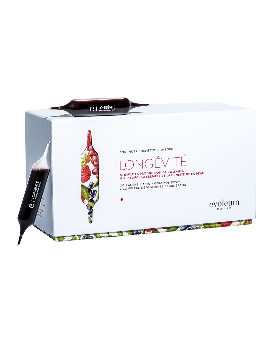 Imagen 0 de Nutricosmético bebible firmeza y elasticidad de la piel Longévité 21 Viales Evoleum