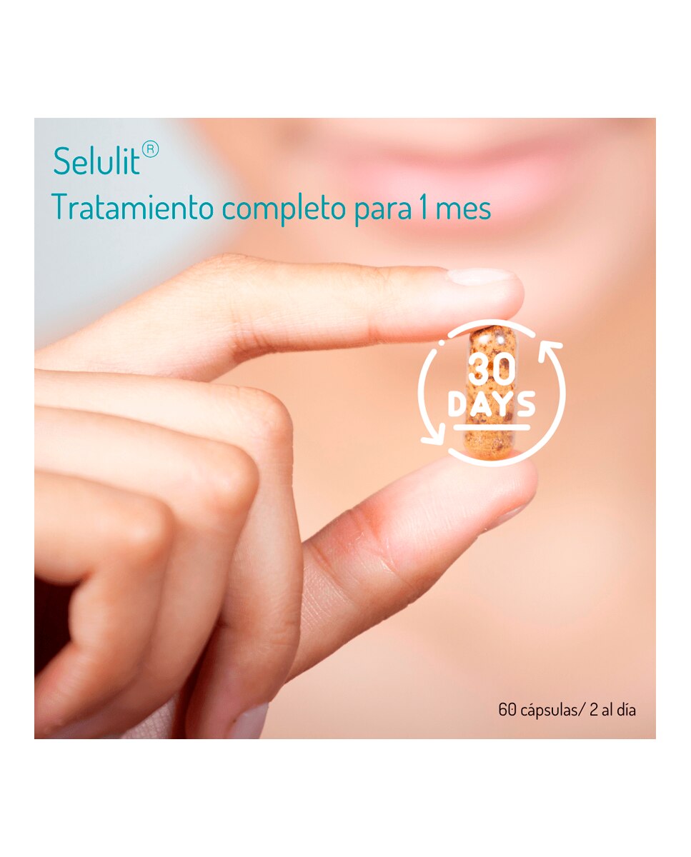 60 Cápsulas Liporeductor Anticelulítico Selulit Glo 5