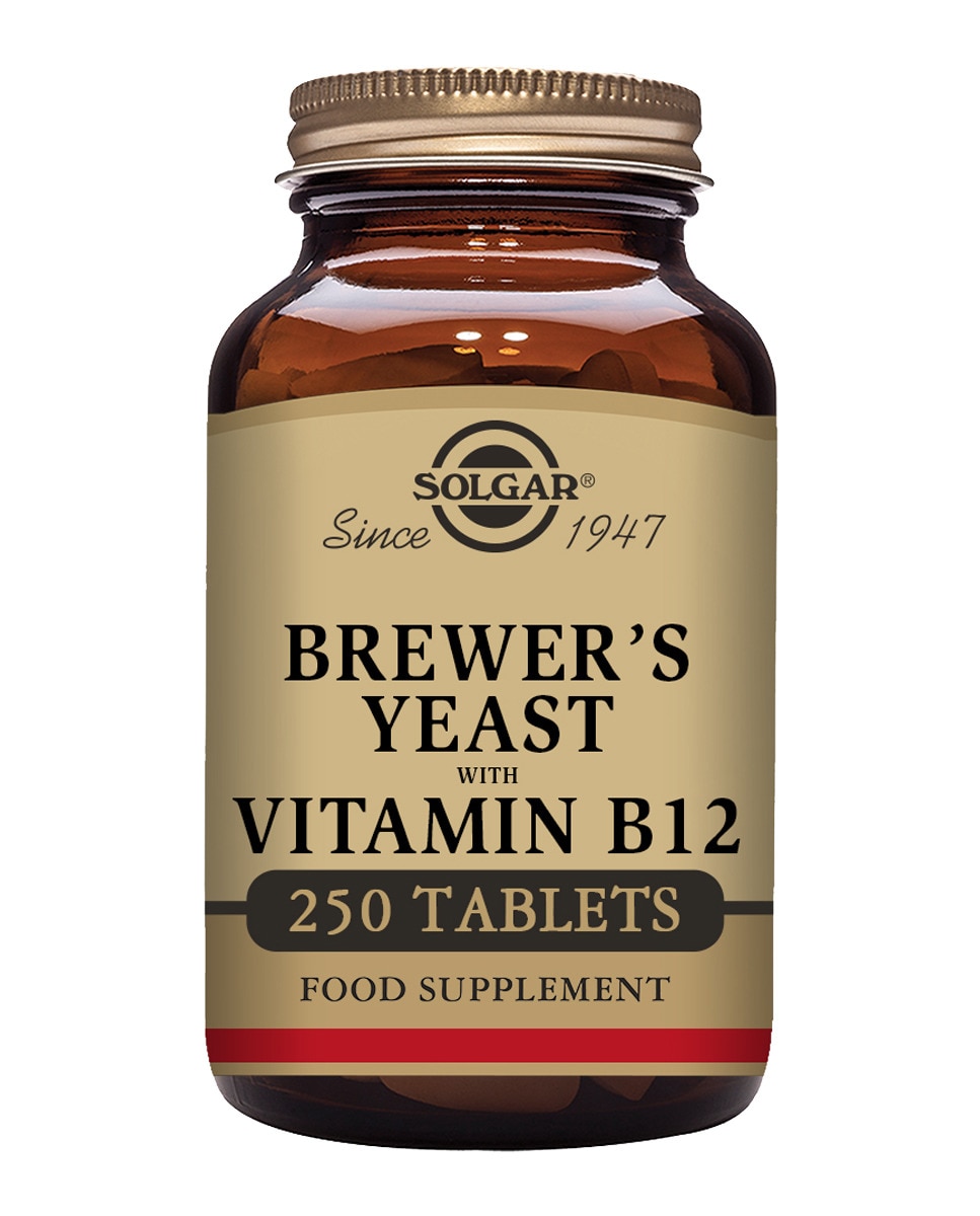 SOLGAR - Comprimidos Levadura de Cerveza con Vitamina B12 Solgar.
