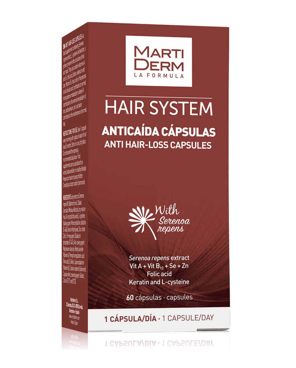 60 Cápsulas Anticaída Hair System MartiDerm 2
