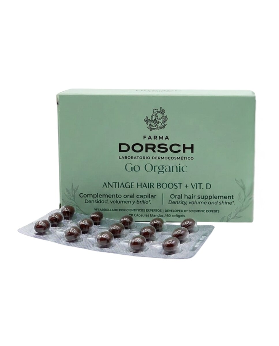Complemento alimenticio capilar Go organic Antiage Hair Boost Farma Dorsch 2