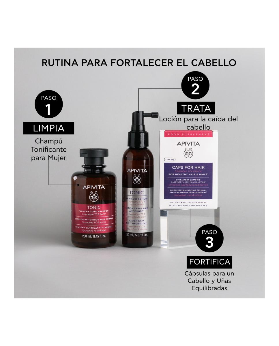 Complemento Alimenticio Cápsulas Para Un Cabello & Uñas Saludables 30 Caps Apivita 3