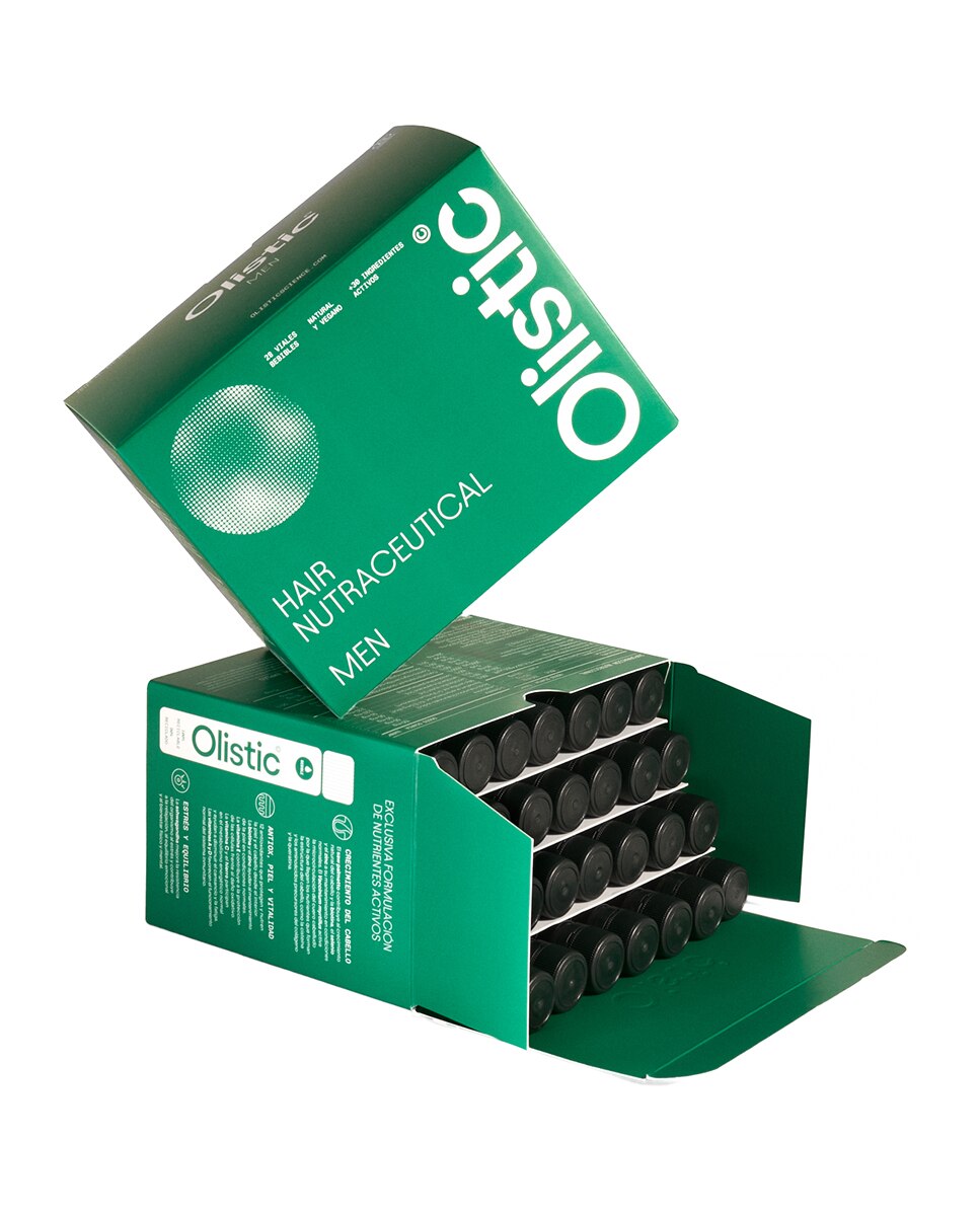 Complemento nutricional anticaída cabello 28 dosis Olistic for Men 2