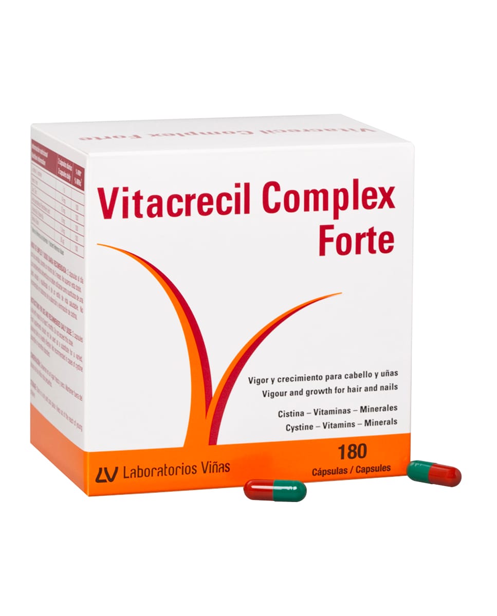 Complemento alimenticio cabello y uñas  Vitacrecil Complex Forte 180 cápsulas Viñas 1