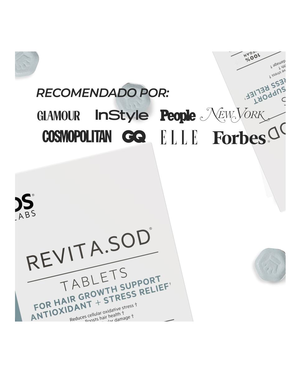 Comprimidos Revita SOD anticaída relacionada con el estrés DS Laboratories - 30 unidades 7
