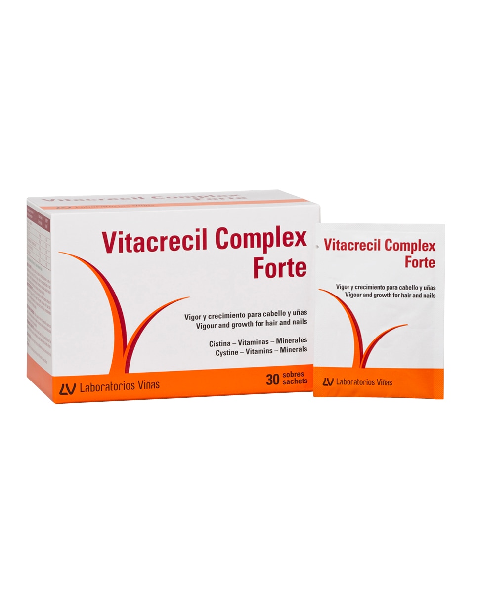 Viñas - Complemento alimenticio cabello y uñas Vitacrecil Complex Forte 30 sobres Vilas.