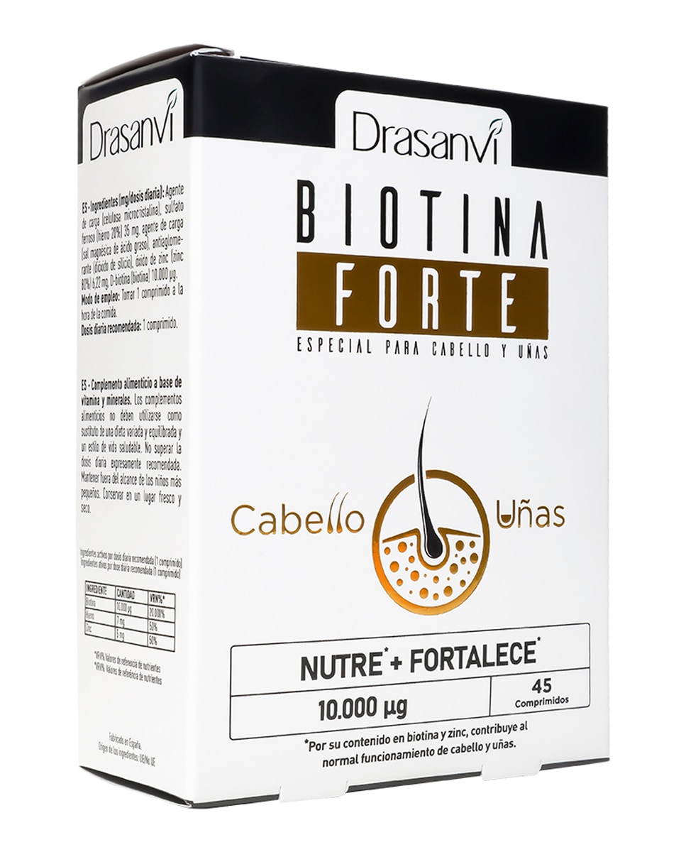 Complemento Alimenticio Biotina Forte 45 comprimidos Drasanvi 1