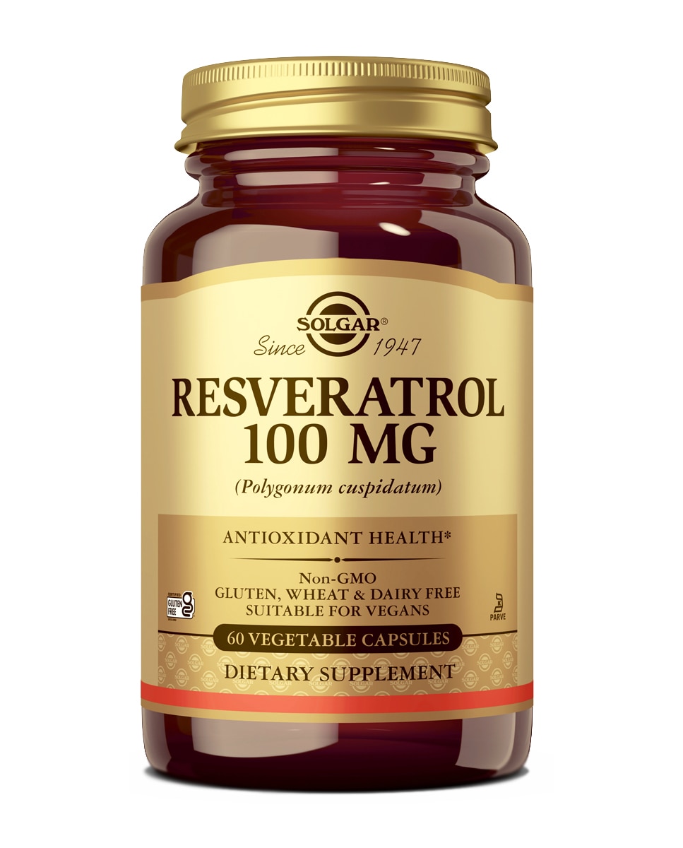 SOLGAR - 60 Cápsulas Complemento Alimenticio Resveratrol Solgar.