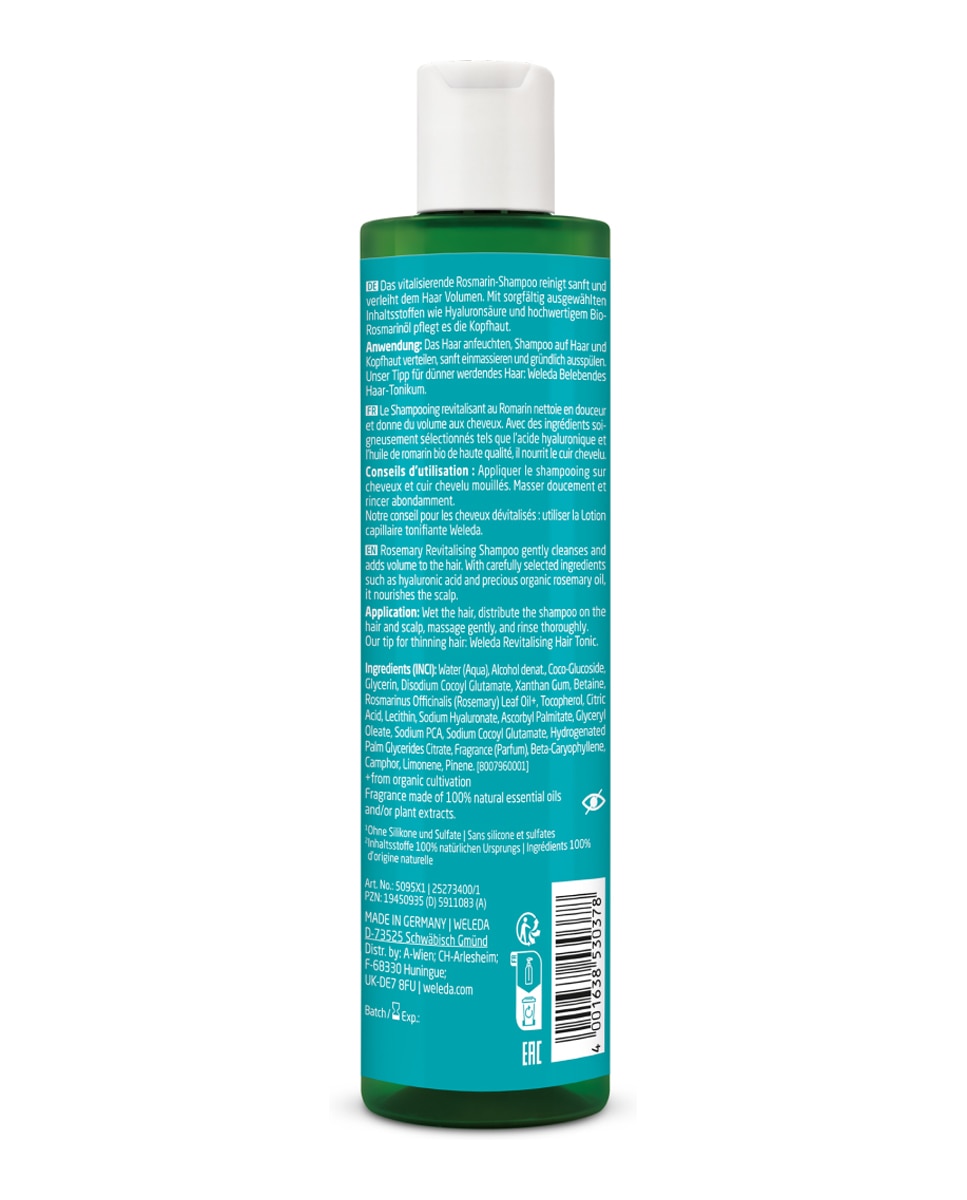 Imagen 7 de Champú Revitalizante de Romero 250ml Weleda
