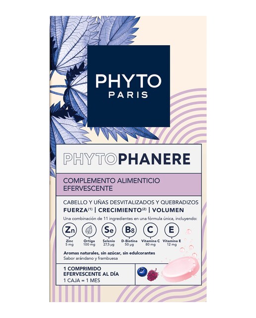 30 Comprimidos Phytophanere Complemento Alimenticio Efervescente Phyto Paris