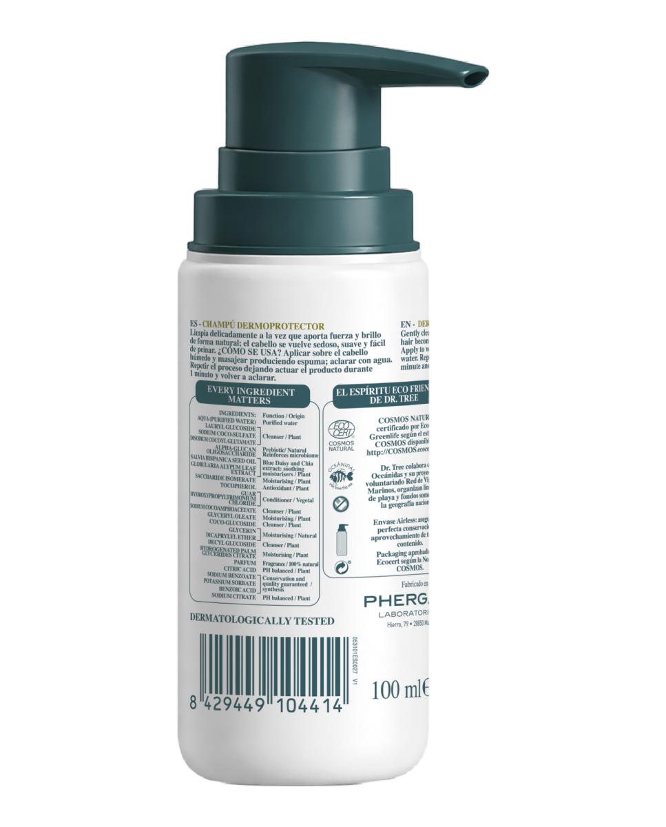 Champú Dermoprotector Natural Cuero Cabelludo Sensible 100Ml Dr. Tree - 100 ml 6