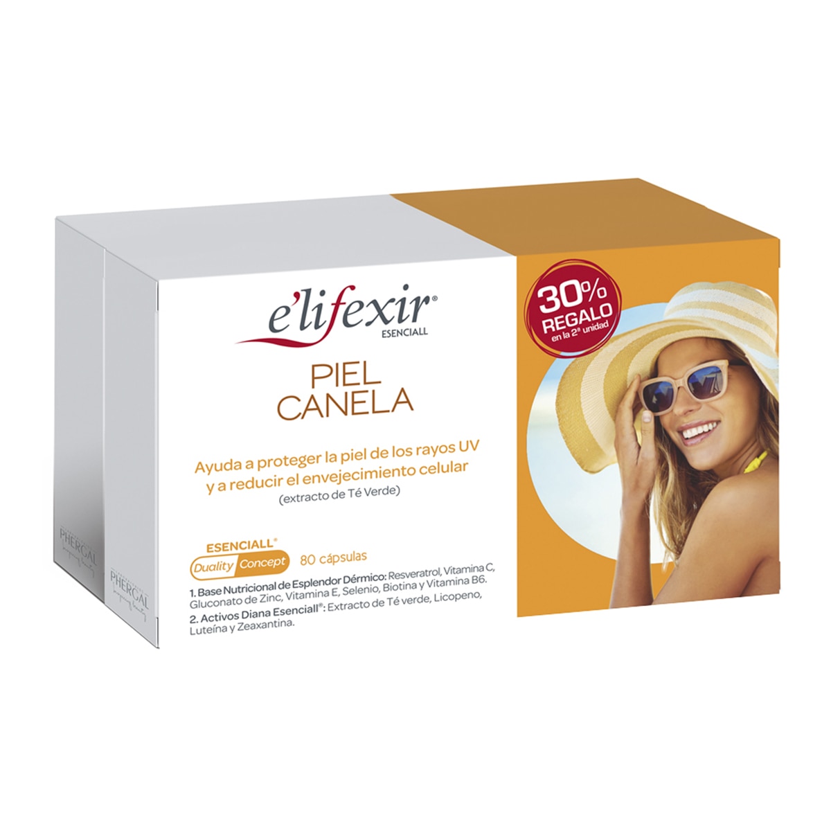 E'lifexir - 80 Cápsulas Autobronceadoras Piel Canela Esenciall E'lifexir ®.